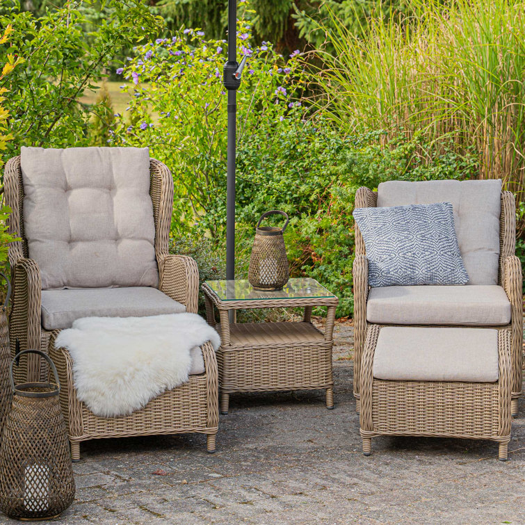 NORDICANA 2 Person Outdoor Seating Group with Cushions Wayfair